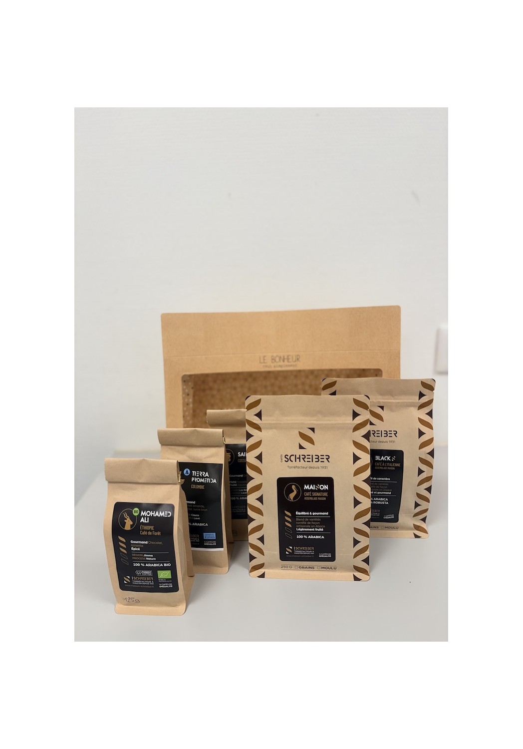 coffret cadeau café schreiber cafe en grains de qualité
