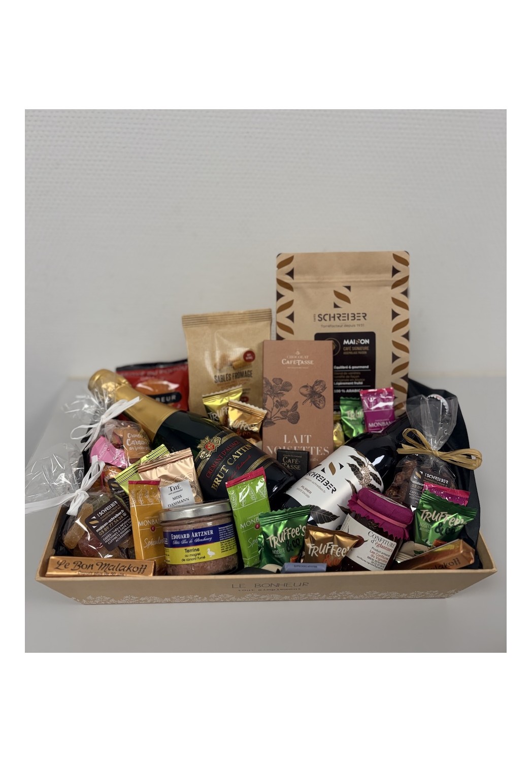 coffret goumand schreiber panier garnis Alsace café