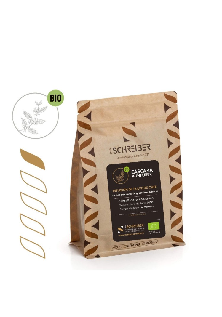 cascara bio Schreiber 125g pulpe café séchée