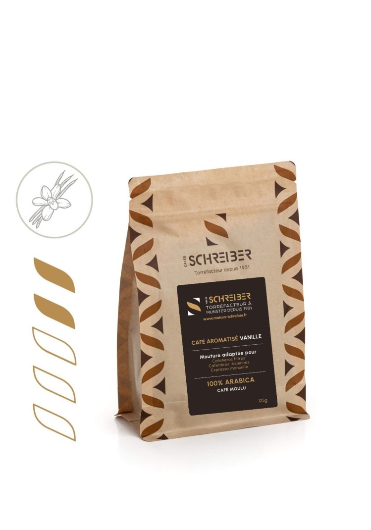 Meilleur cafe noisette  moulu torréfaction schreiber