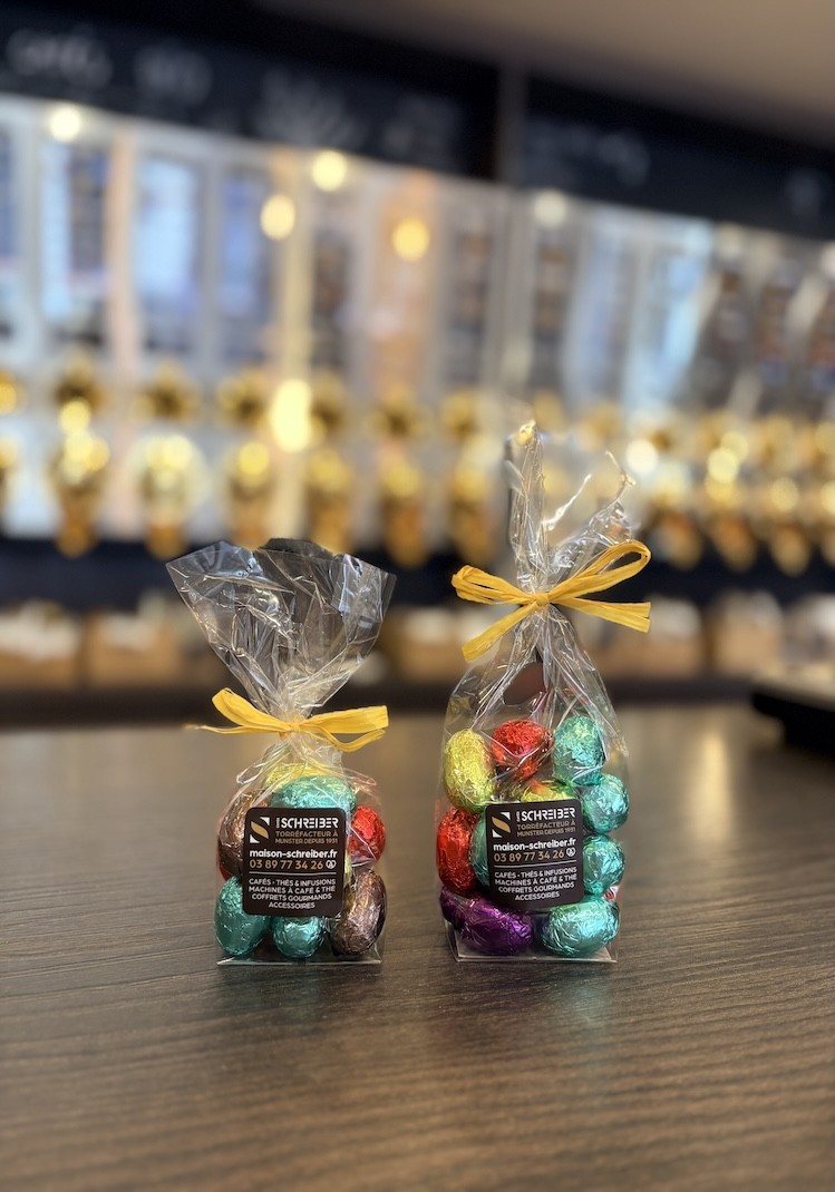 oeufs praliné noir schreiber 200g