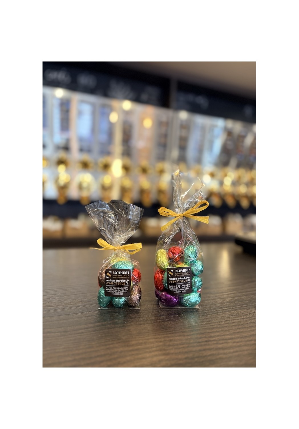 oeufs praliné noir schreiber 200g