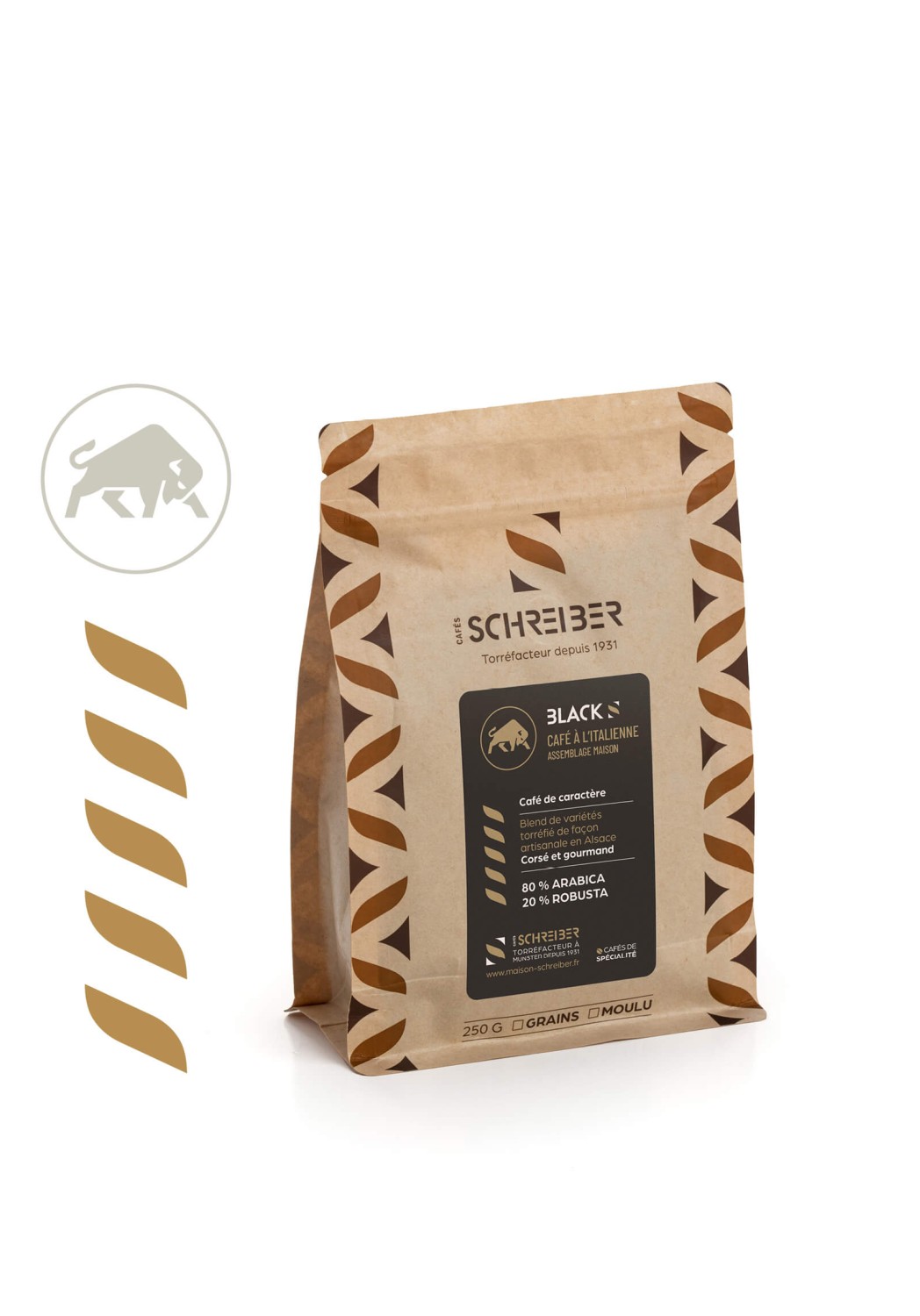 Café Black'S - Torréfacteur Schreiber - 250g Café Black'S - Torréfacteur Schreiber - 250g