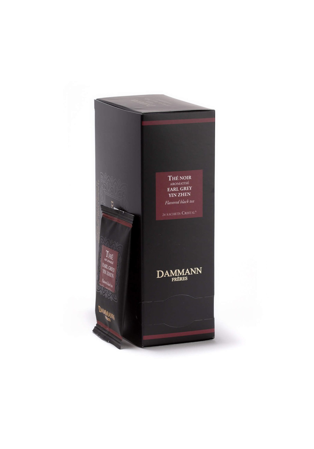 Thé Noir Earl Grey Yin Zhen boite et sachet 24 Thé Noir Earl Grey Yin Zhen boite et sachet 24