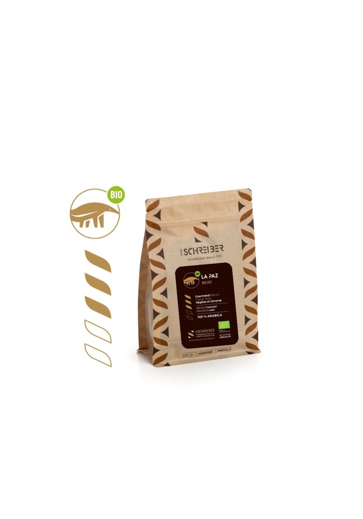 Bolivie la paz bio café Schreiber 250g